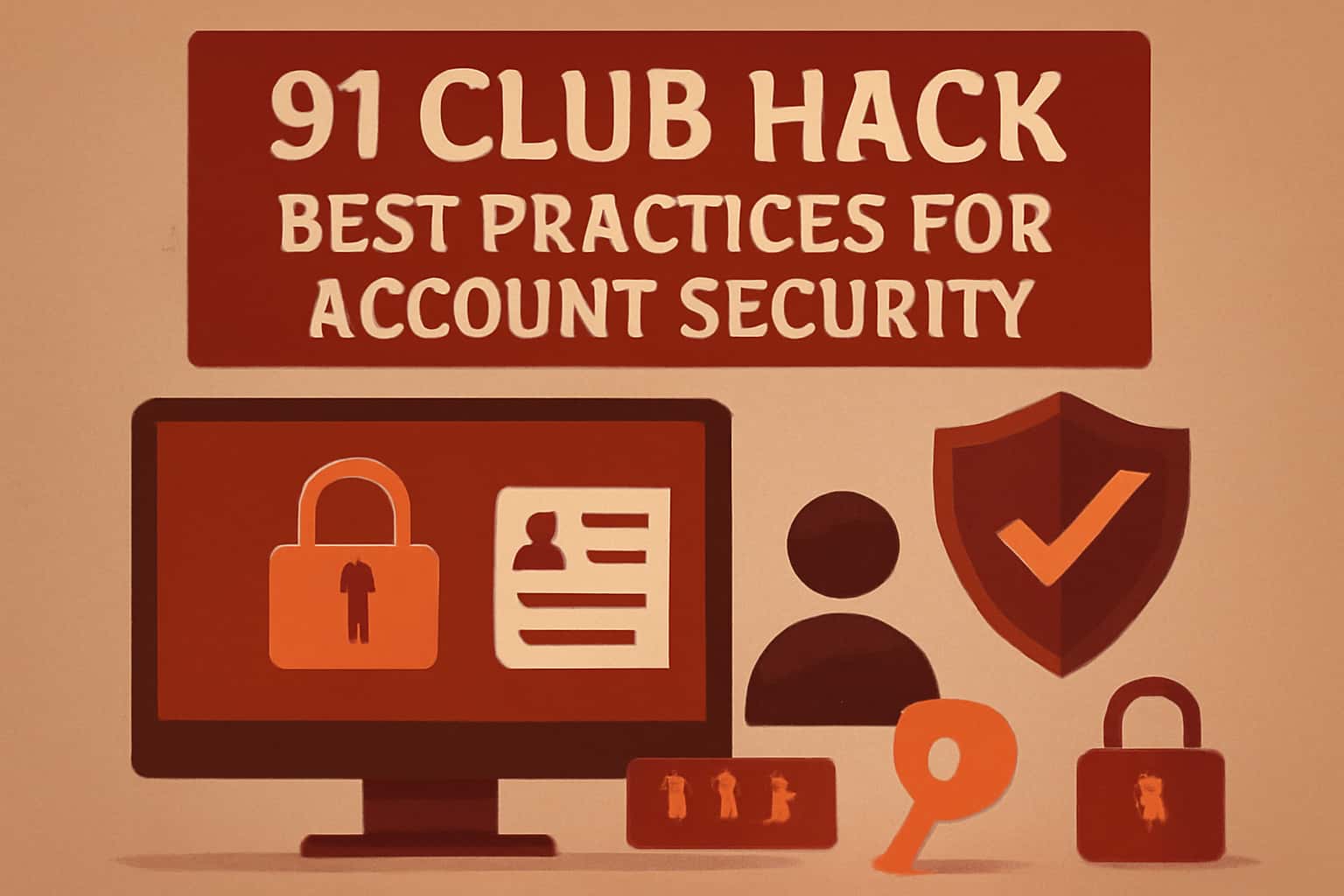 An informational scene highlighting security measures for 91 Club Hack accounts.