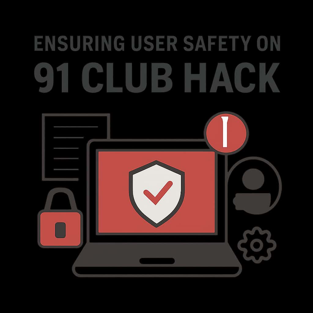 An educational illustration detailing the safety measures for 91 Club Hack.