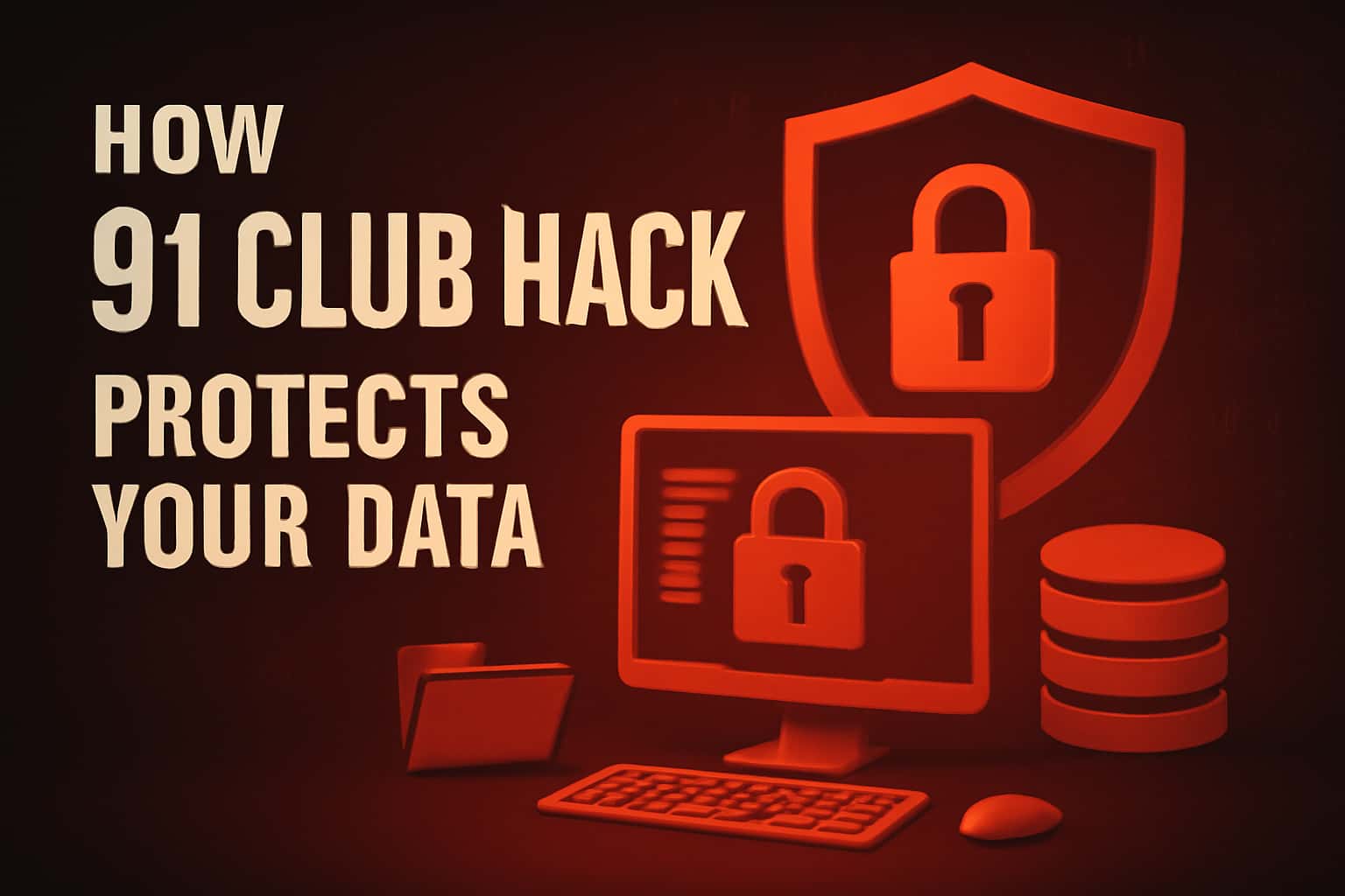 An informative scene about data protection strategies used by 91 Club Hack.