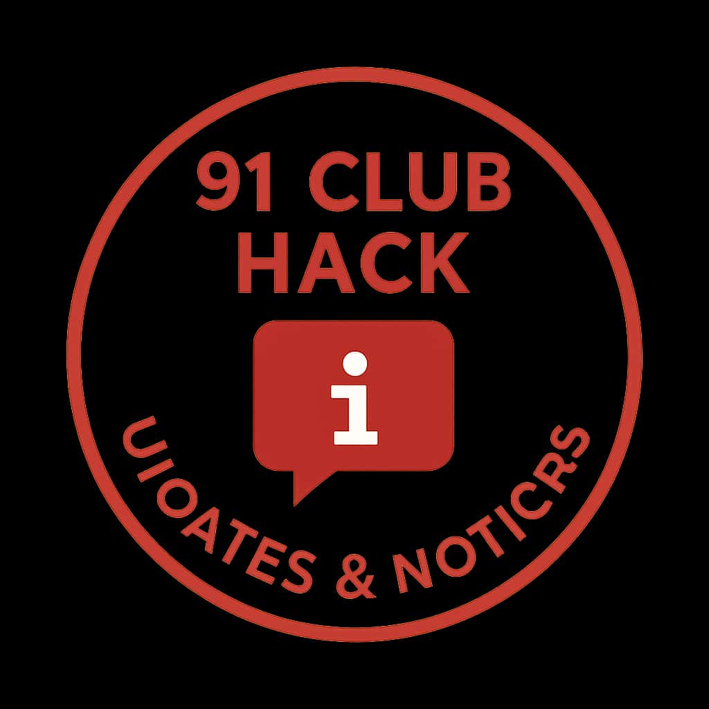 Icon representing 91 Club Hack Updates & Notices.